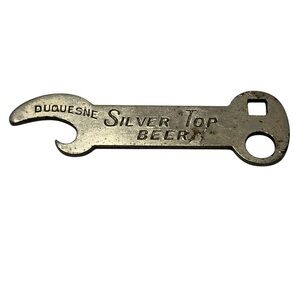 Independent Brewing Co Pittsburgh Duquesne Silver Top Beer opener. Vintage